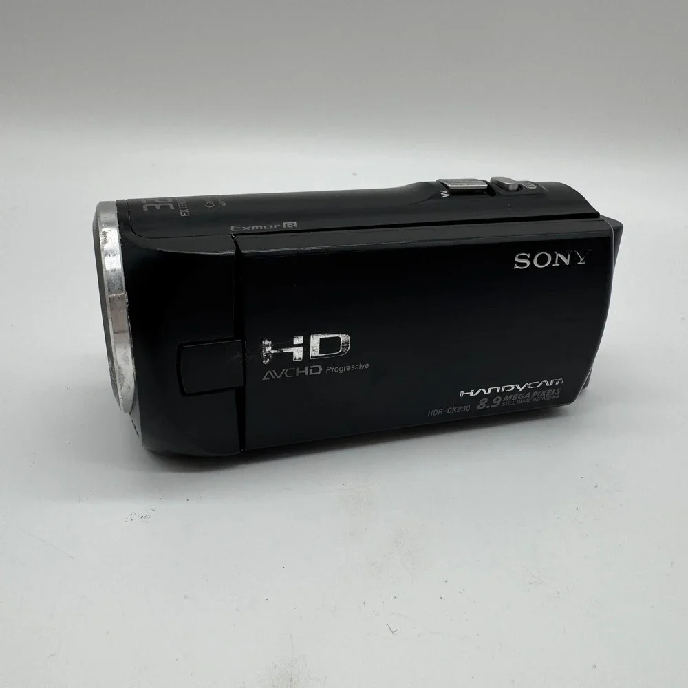 Sony Handycam HDR-CX230 HD Camcorder‎ Black Carl Zeiss 32x Zoom FOR PARTS